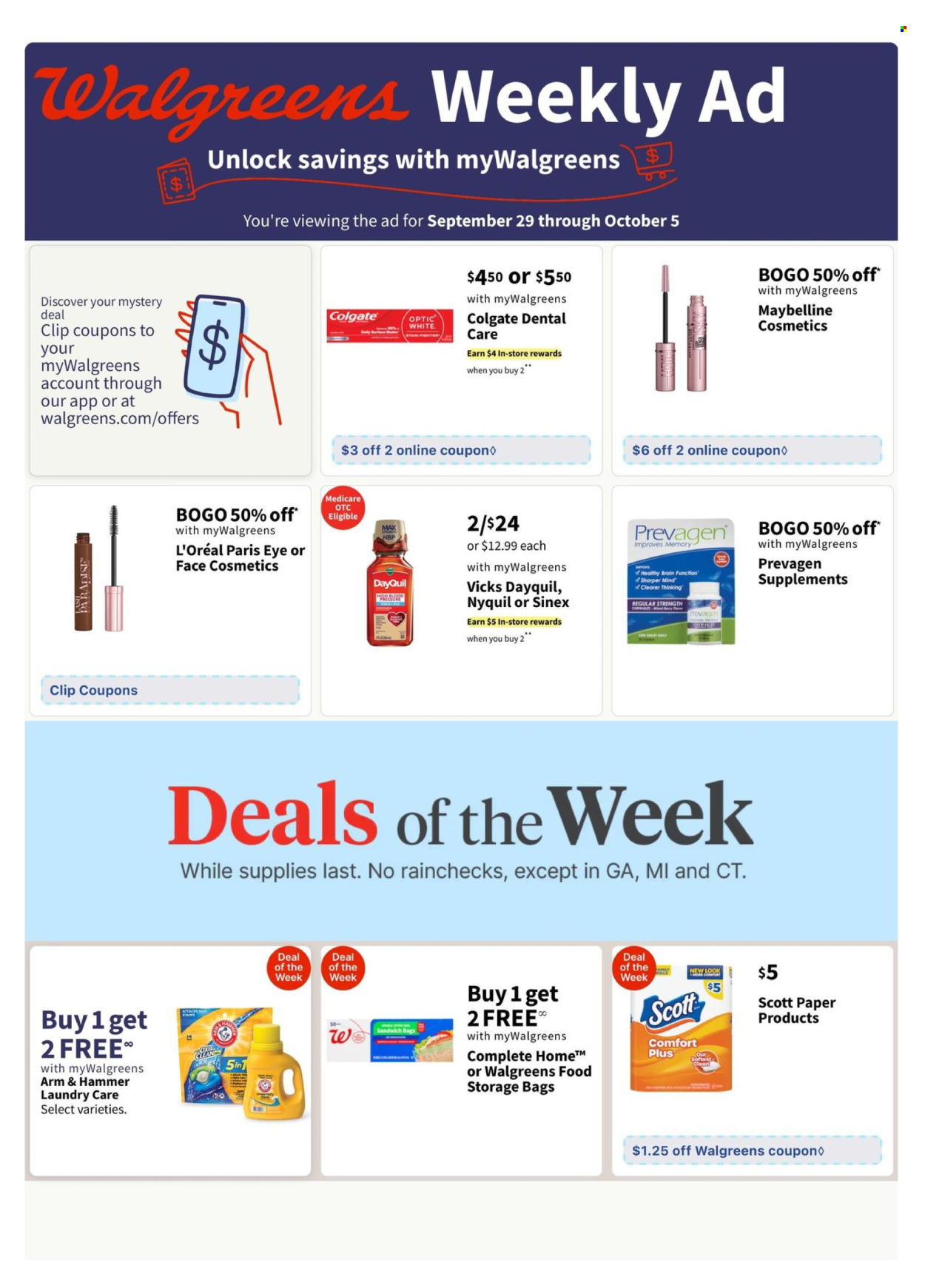 Walgreens ad - 09/29/2024 - 10/05/2024. Page 1