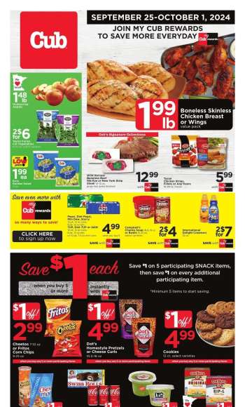 Cub Foods Flyer - 09/25/2024 - 10/01/2024.