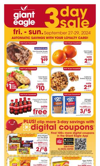 Giant Eagle Flyer - 09/26/2024 - 10/02/2024.