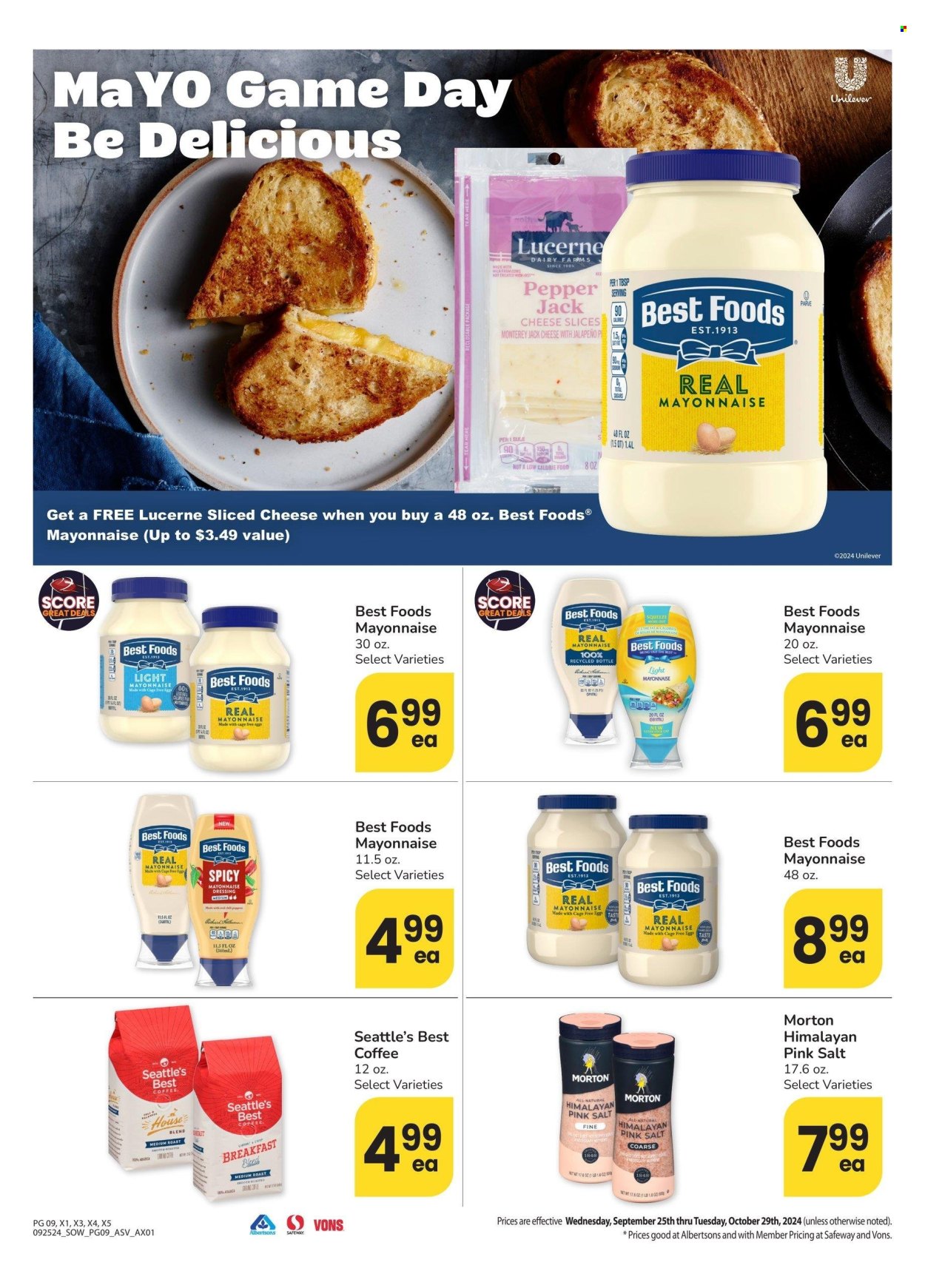 Safeway ad - 09/25/2024 - 10/29/2024. Page 9