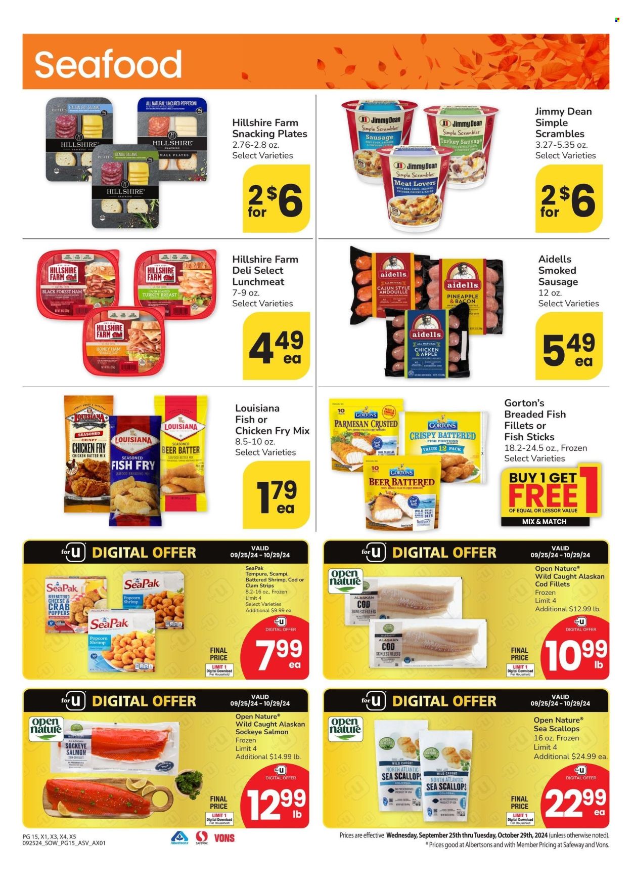 Safeway ad - 09/25/2024 - 10/29/2024. Page 15