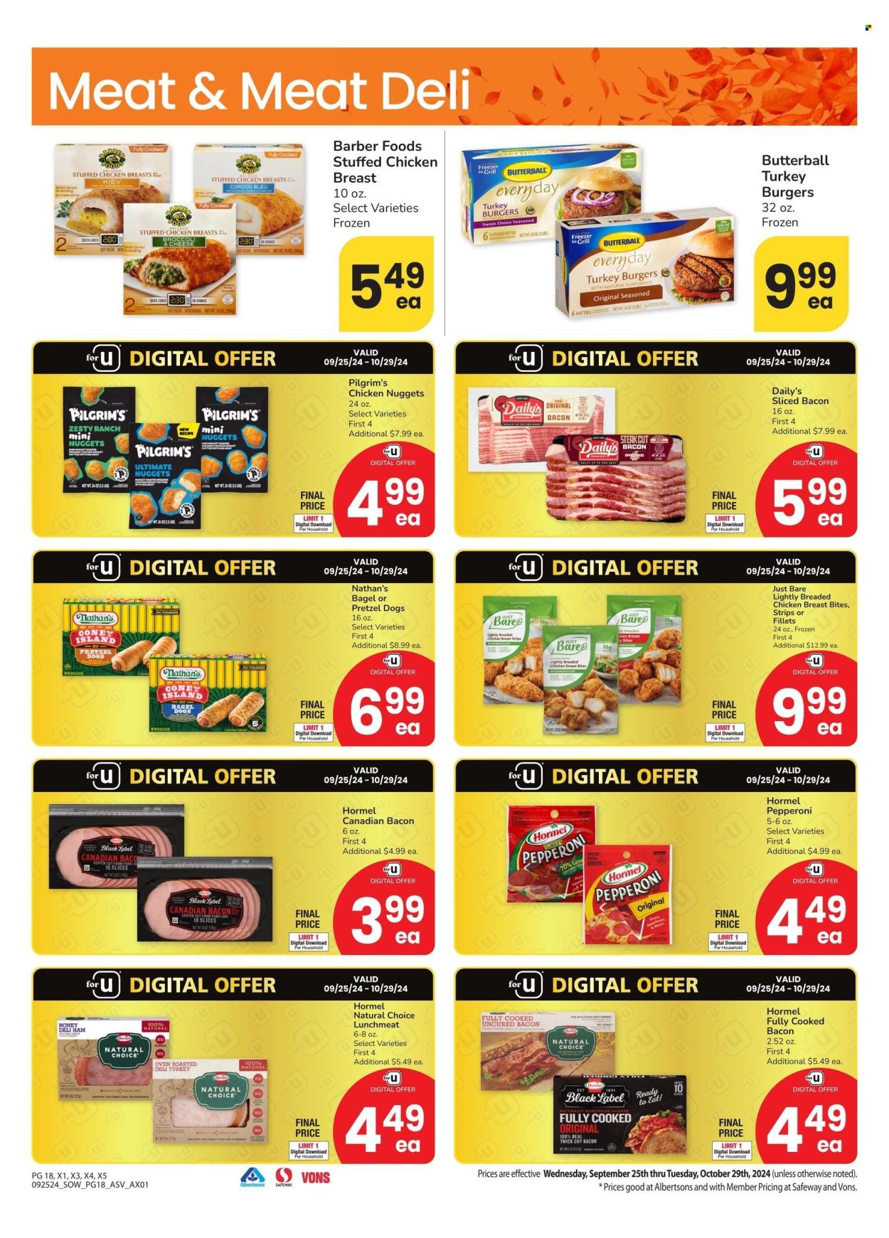 Safeway ad - 09/25/2024 - 10/29/2024. Page 18