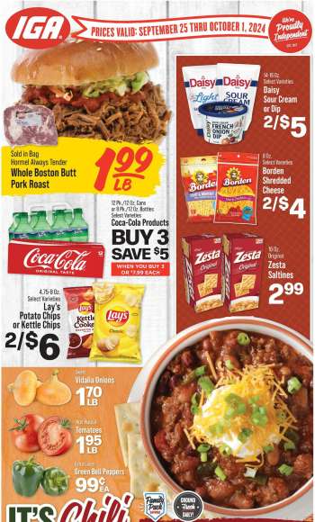 IGA Flyer - 09/25/2024 - 10/01/2024.