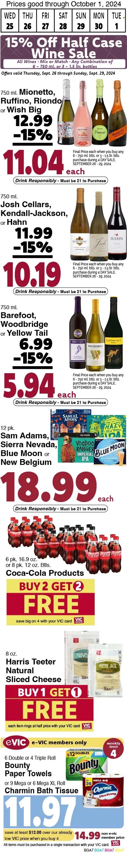 Harris Teeter ad - 09/25/2024 - 10/01/2024. Page 7