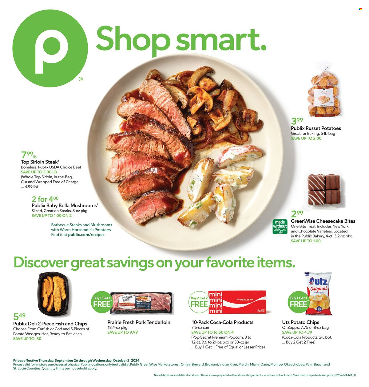 Publix ad - 09/26/2024 - 10/02/2024. Page 1