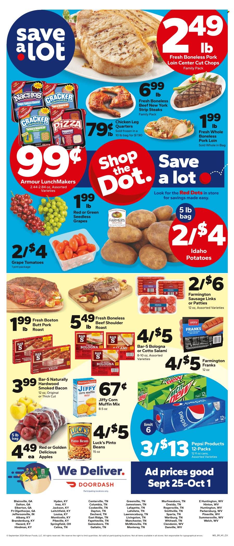 Save a Lot ad - 09/25/2024 - 10/01/2024. Page 1