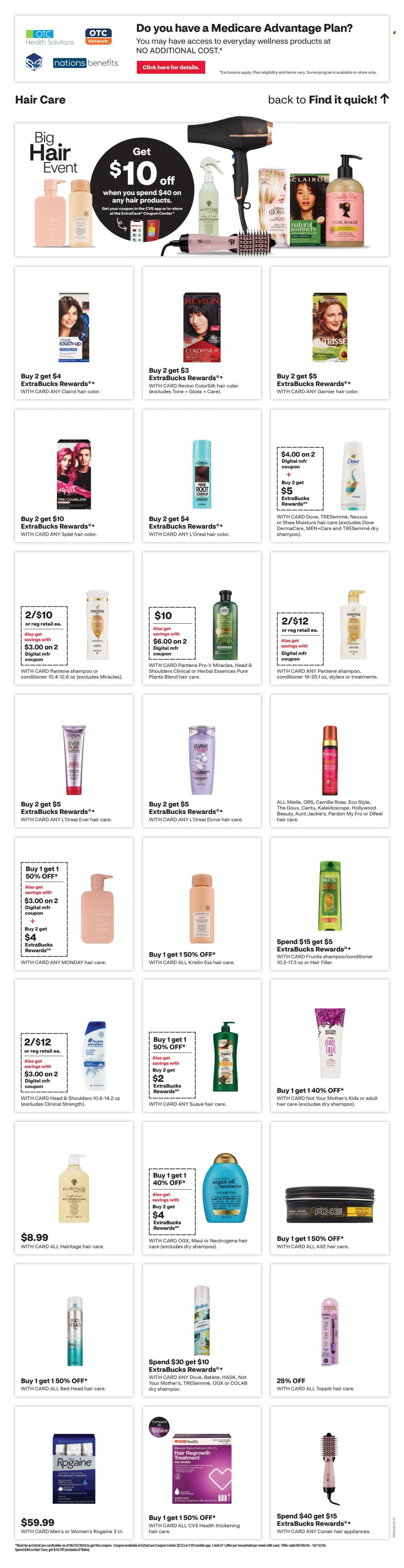 CVS Pharmacy ad - 09/29/2024 - 10/05/2024. Page 12