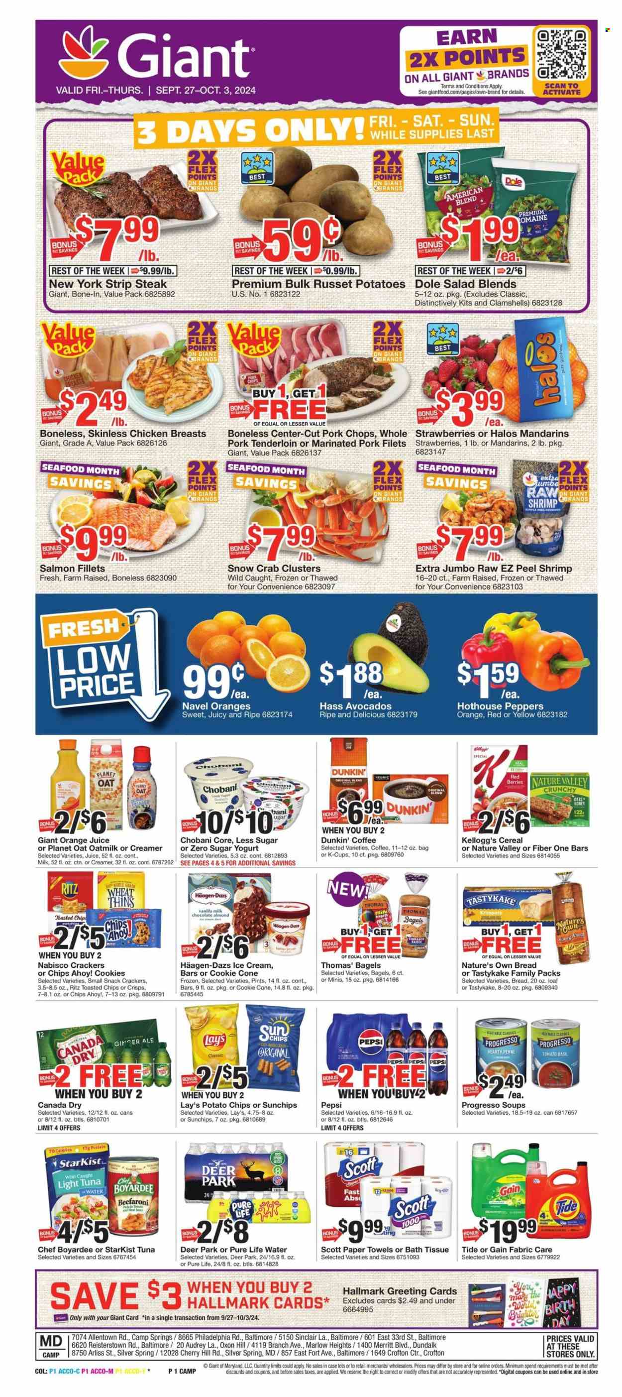 Giant Food ad - 09/27/2024 - 10/03/2024. Page 1