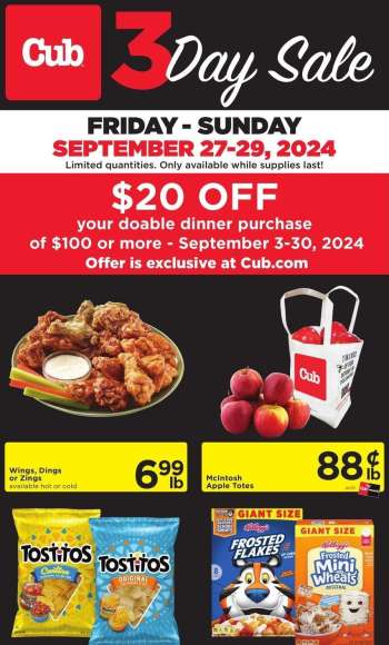 Cub Foods Flyer - 09/27/2024 - 09/29/2024.