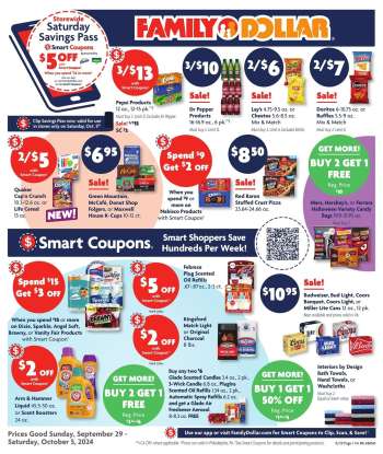 Family Dollar Flyer - 09/29/2024 - 10/05/2024.