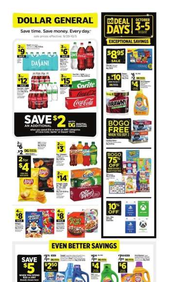 Dollar General Flyer - 09/29/2024 - 10/05/2024.