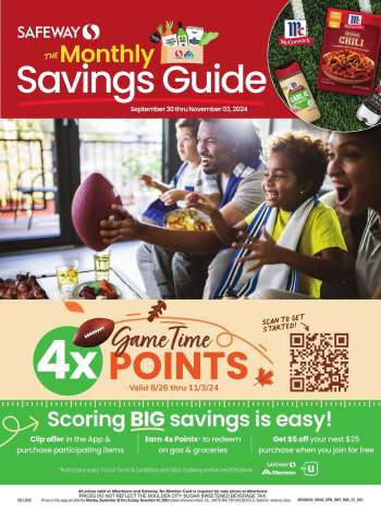 Safeway Flyer - 09/30/2024 - 11/03/2024.