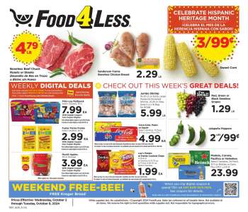 Food 4 Less Flyer - 10/02/2024 - 10/08/2024.