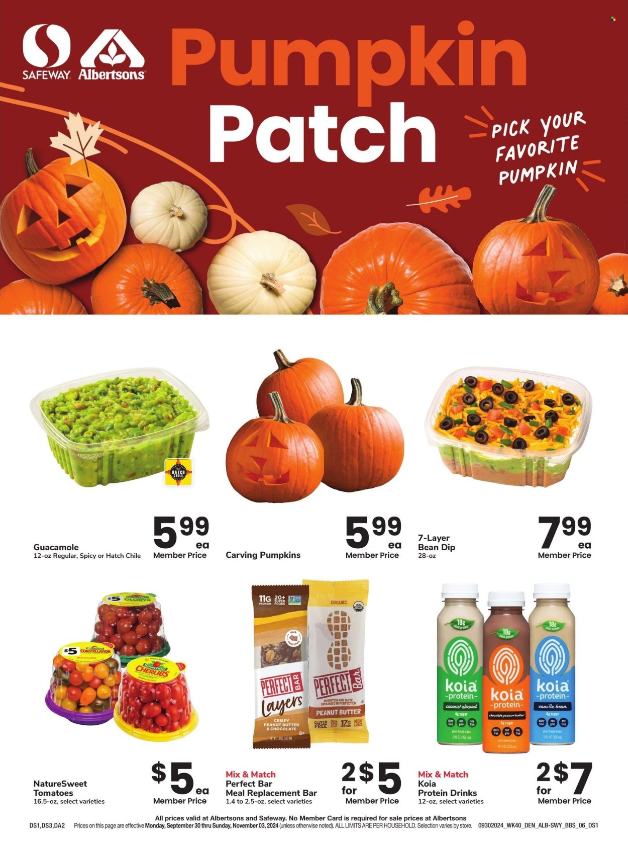 Albertsons ad - 09/30/2024 - 11/03/2024. Page 20