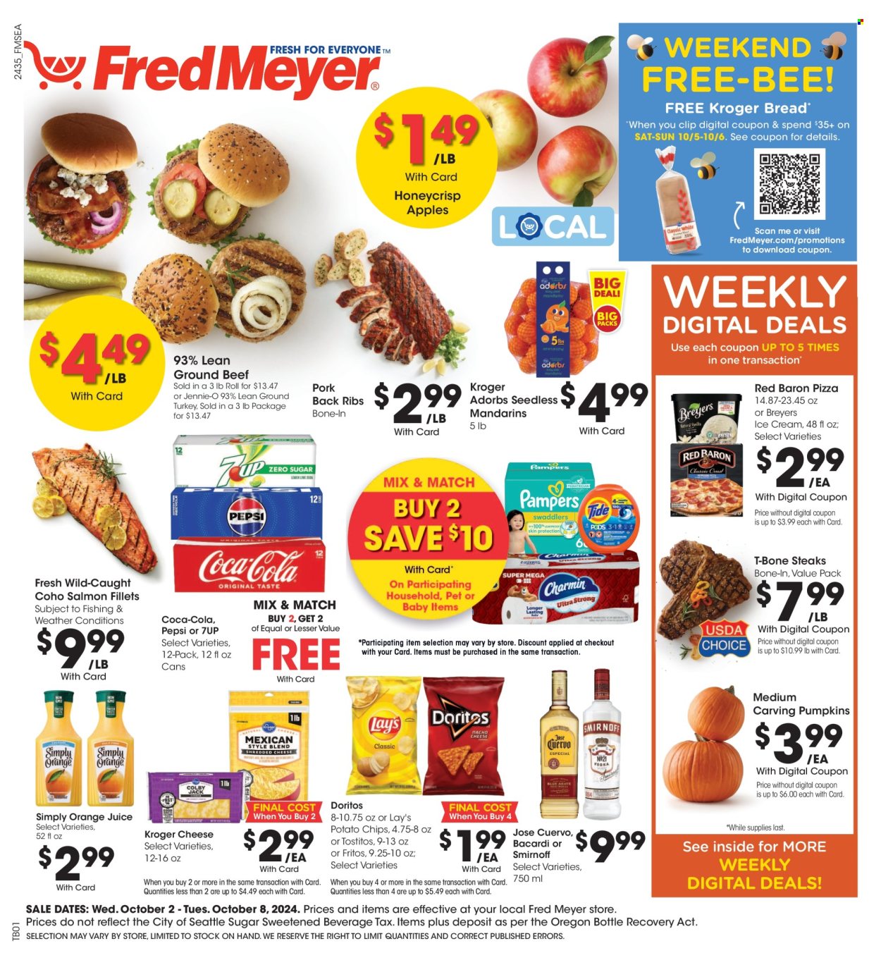 Fred Meyer ad - 10/02/2024 - 10/08/2024. Page 1