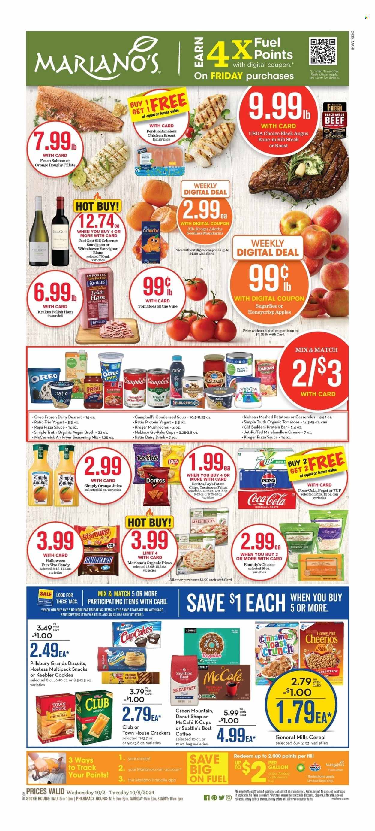 Mariano’s ad - 10/02/2024 - 10/08/2024. Page 1