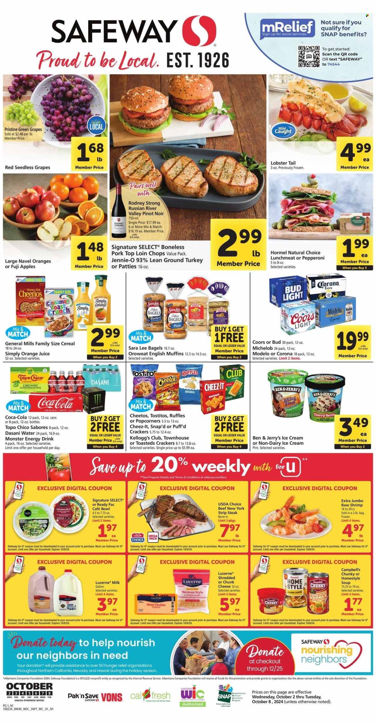 Safeway ad - 10/02/2024 - 10/08/2024. Page 1