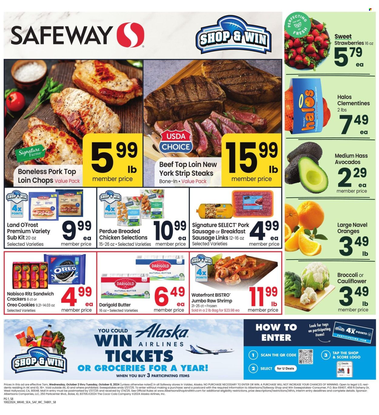 Safeway ad - 10/02/2024 - 10/08/2024. Page 1