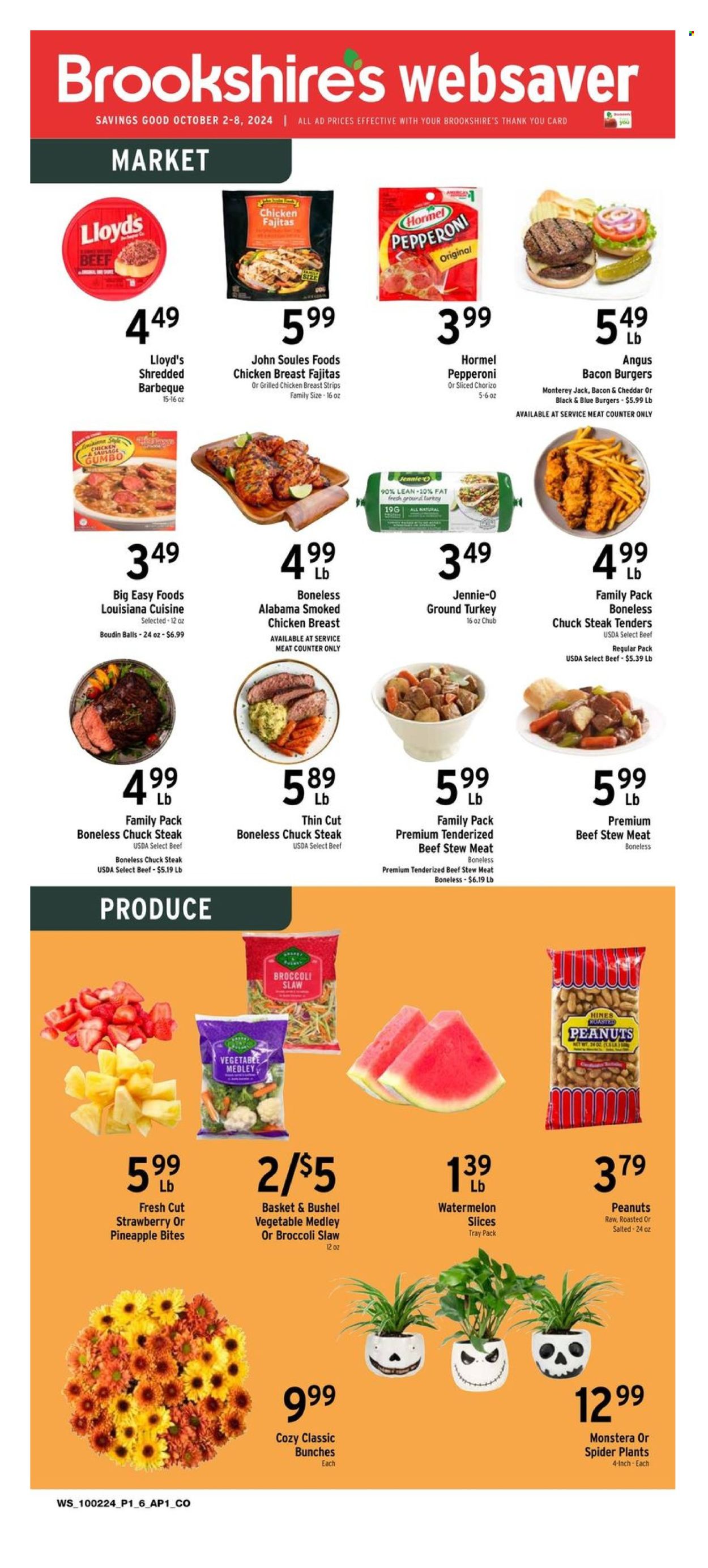 Brookshires ad - 10/02/2024 - 10/08/2024. Page 1