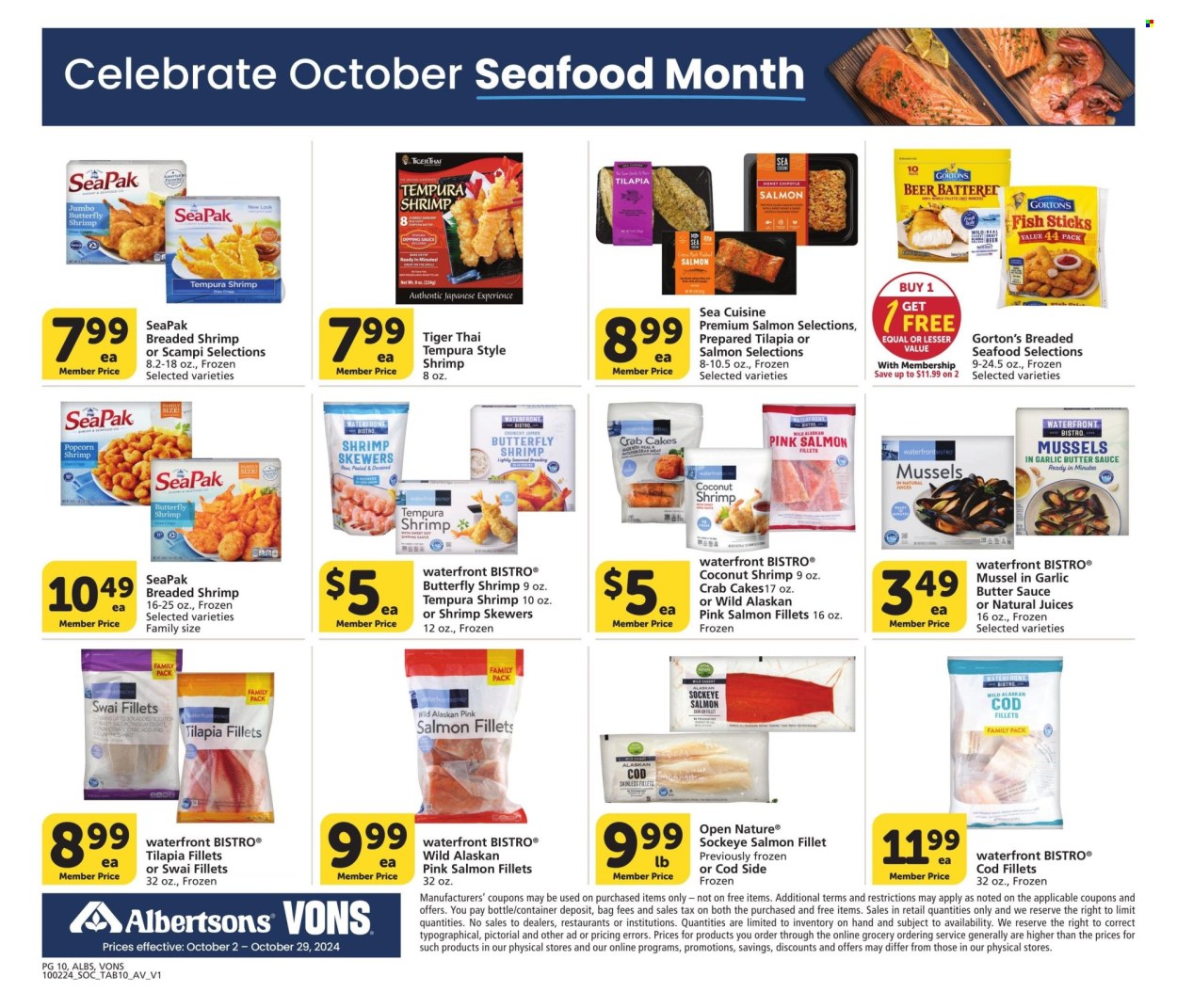 Albertsons ad - 10/02/2024 - 10/29/2024. Page 10