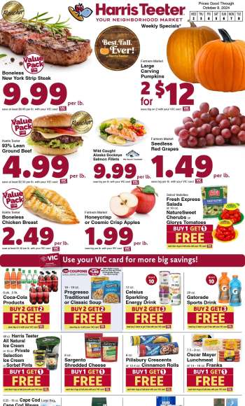 Harris Teeter Flyer - 10/02/2024 - 10/08/2024.
