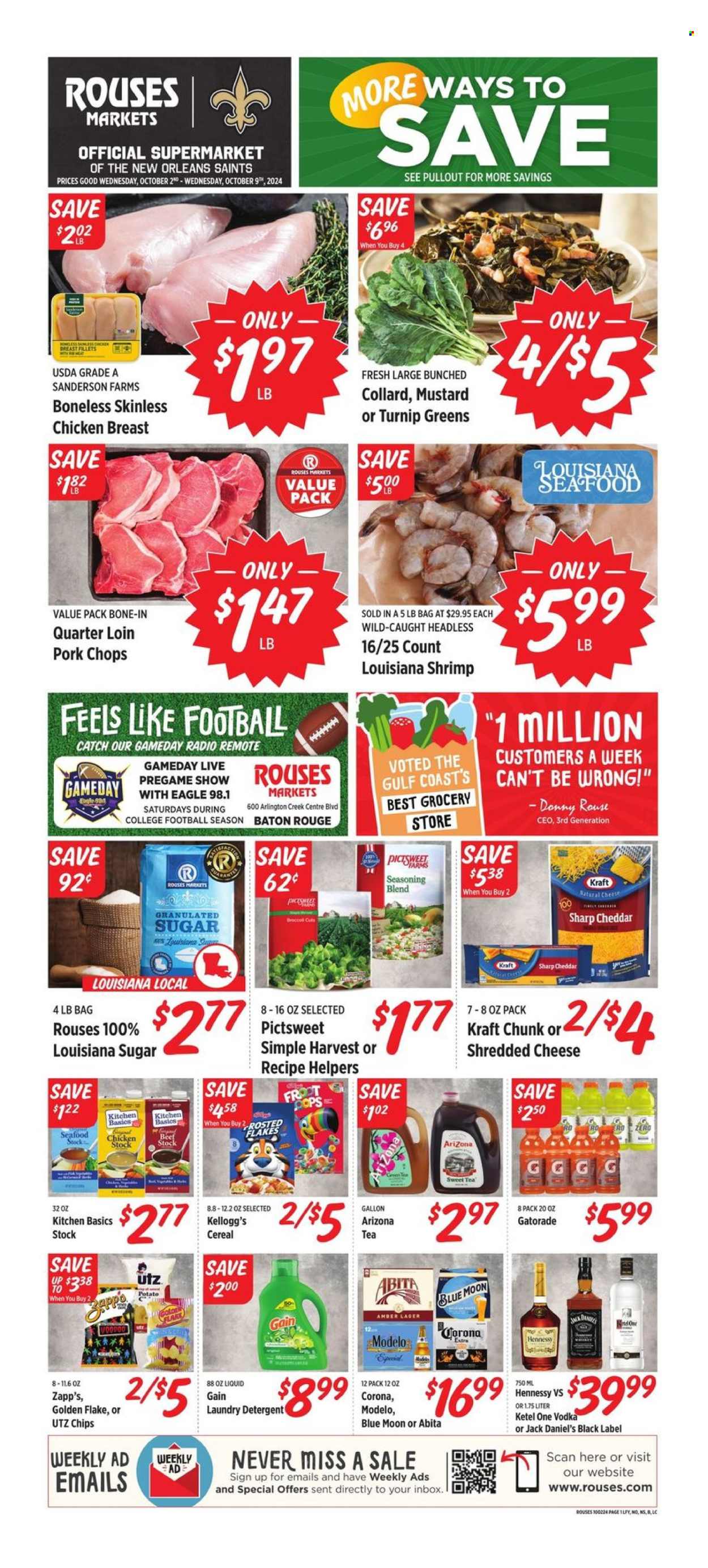Rouses Markets ad - 10/02/2024 - 10/09/2024. Page 1