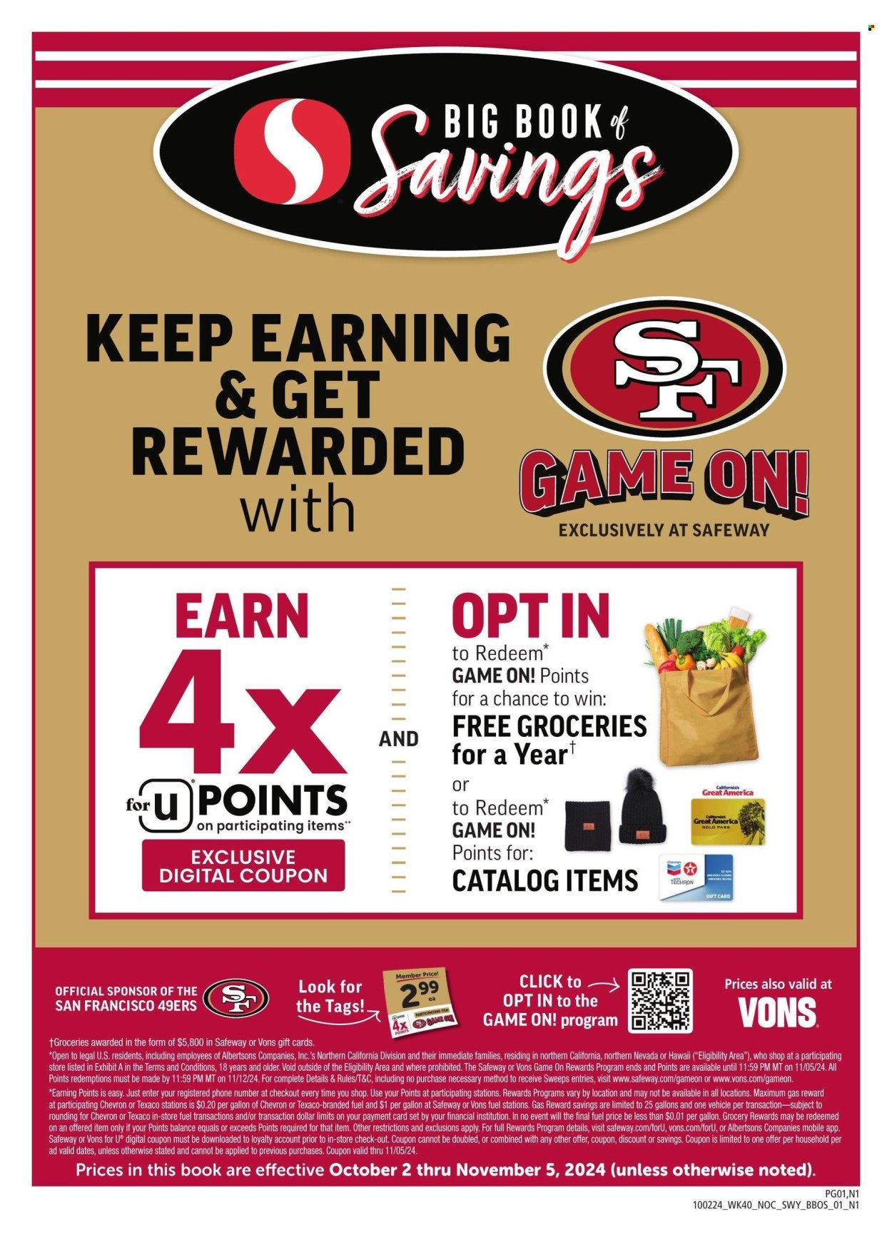 Safeway ad - 10/02/2024 - 11/05/2024. Page 1