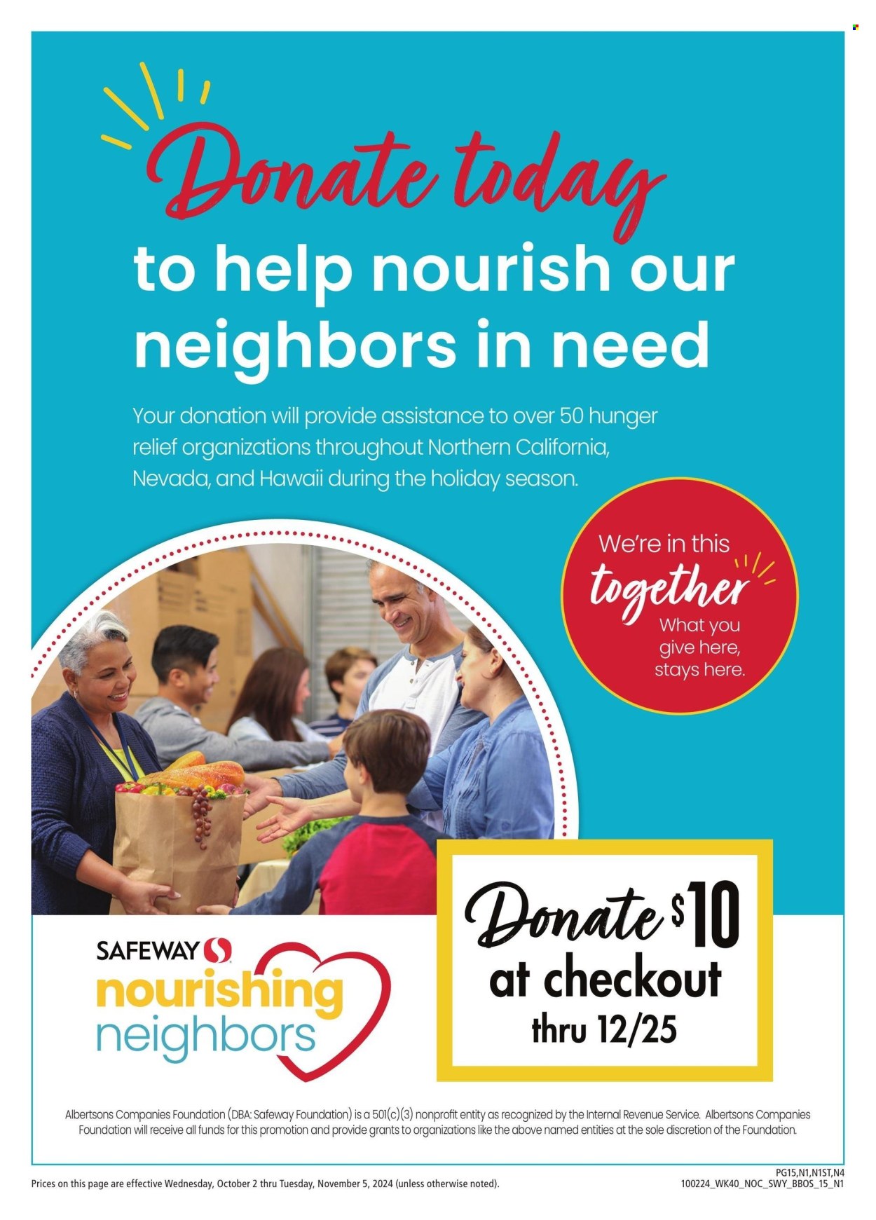 Safeway ad - 10/02/2024 - 11/05/2024. Page 15