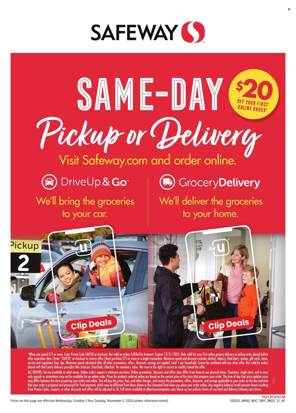 Safeway ad - 10/02/2024 - 11/05/2024. Page 21