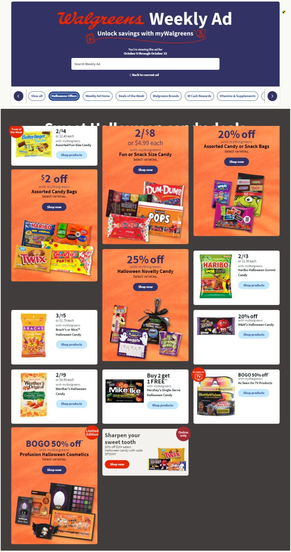 Walgreens ad - 10/06/2024 - 10/12/2024. Page 1