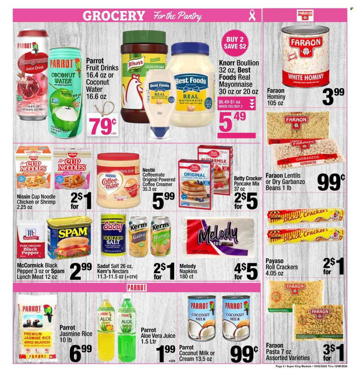 Super King Markets ad - 10/02/2024 - 10/08/2024. Page 3
