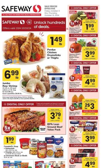 Safeway Flyer - 10/04/2024 - 10/10/2024.
