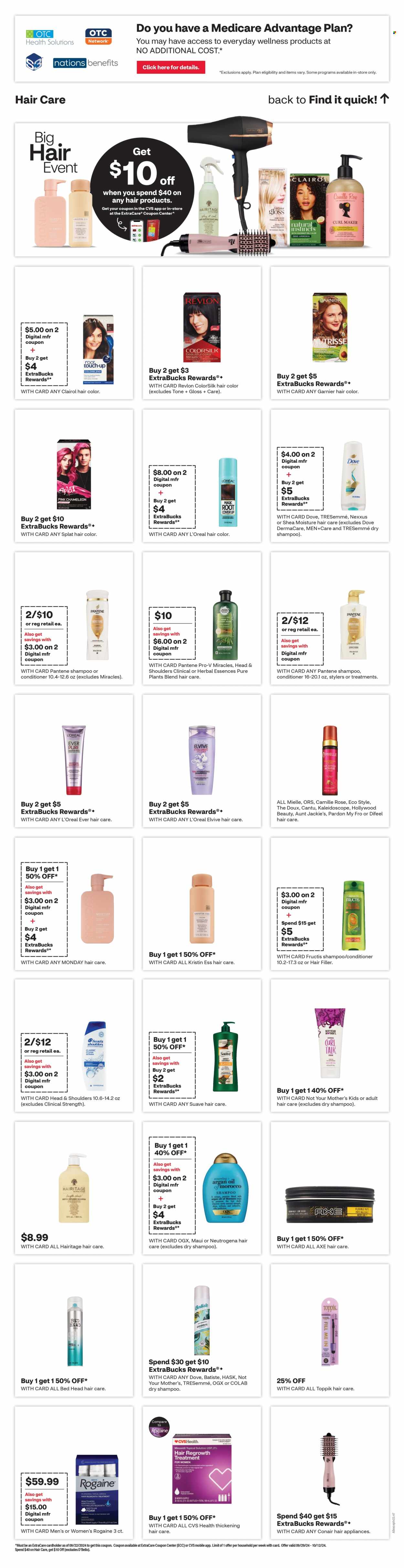 CVS Pharmacy ad - 10/06/2024 - 10/12/2024. Page 12