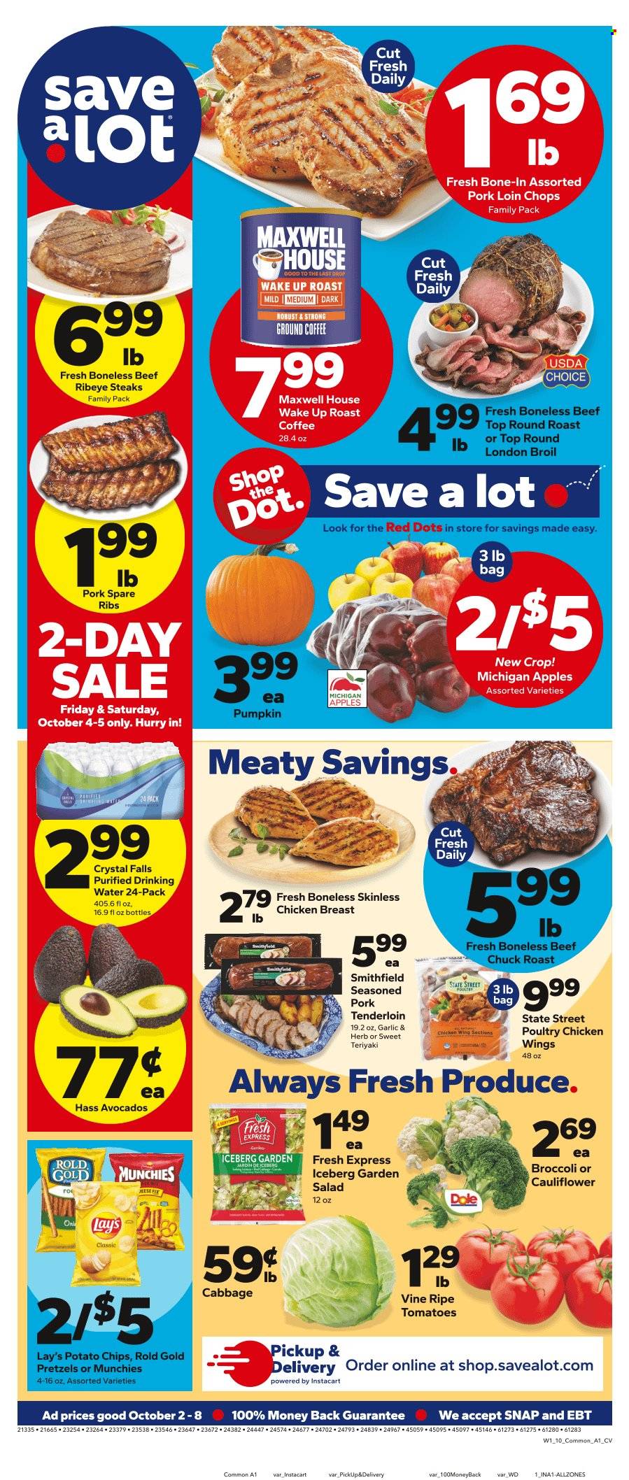 Save a Lot ad - 10/02/2024 - 10/08/2024. Page 1