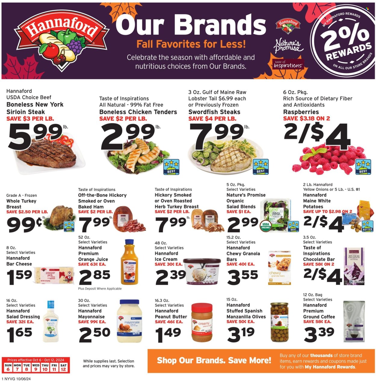 Hannaford ad - 10/06/2024 - 10/12/2024. Page 1