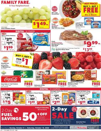 Family Fare Flyer - 10/06/2024 - 10/12/2024.