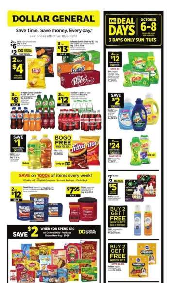 Dollar General Flyer - 10/06/2024 - 10/12/2024.