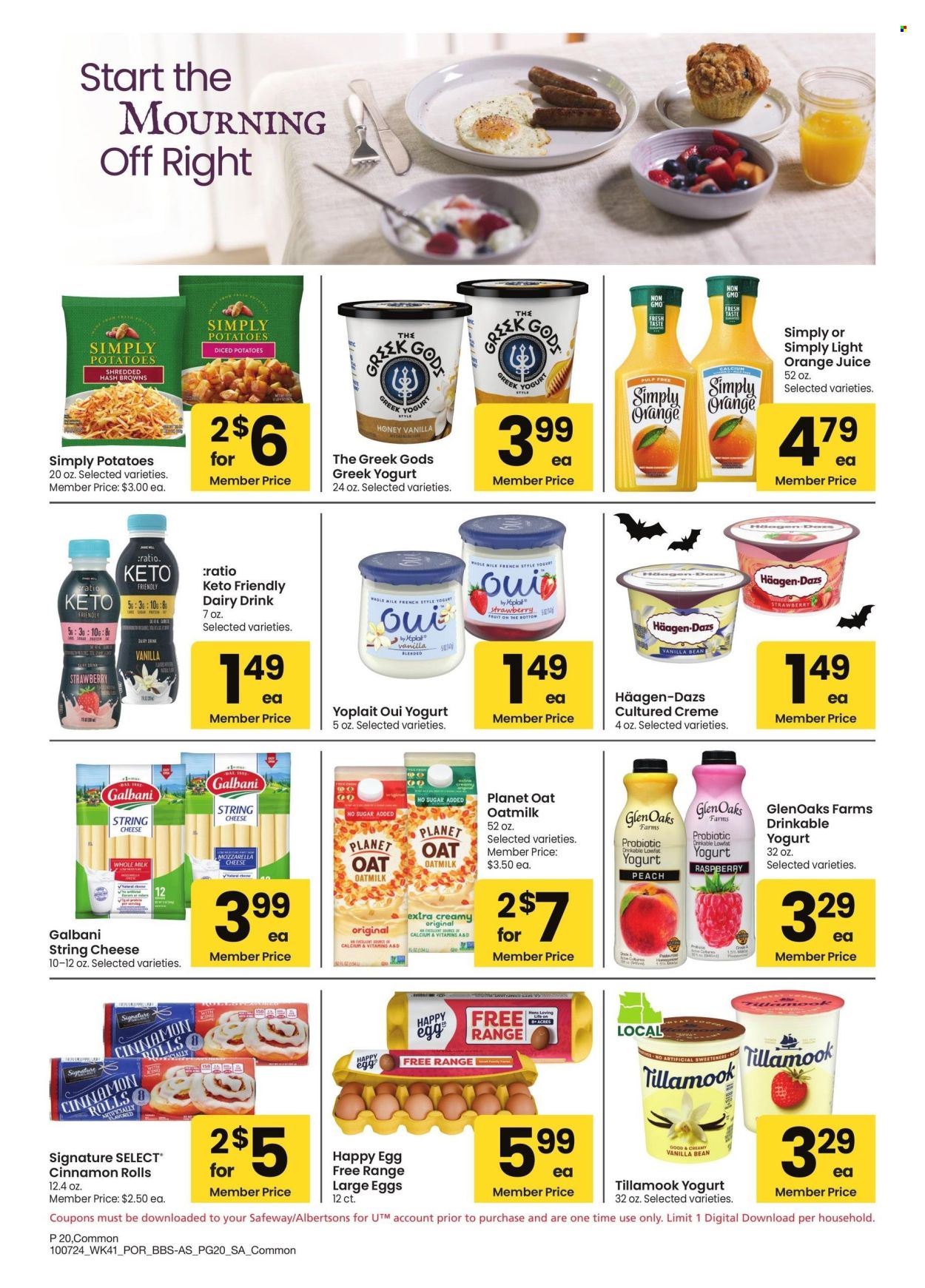 Safeway ad - 10/07/2024 - 11/03/2024. Page 20