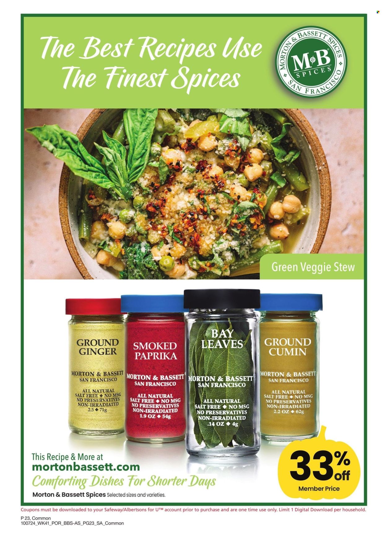 Safeway ad - 10/07/2024 - 11/03/2024. Page 23