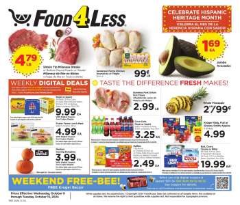 Food 4 Less Flyer - 10/09/2024 - 10/15/2024.