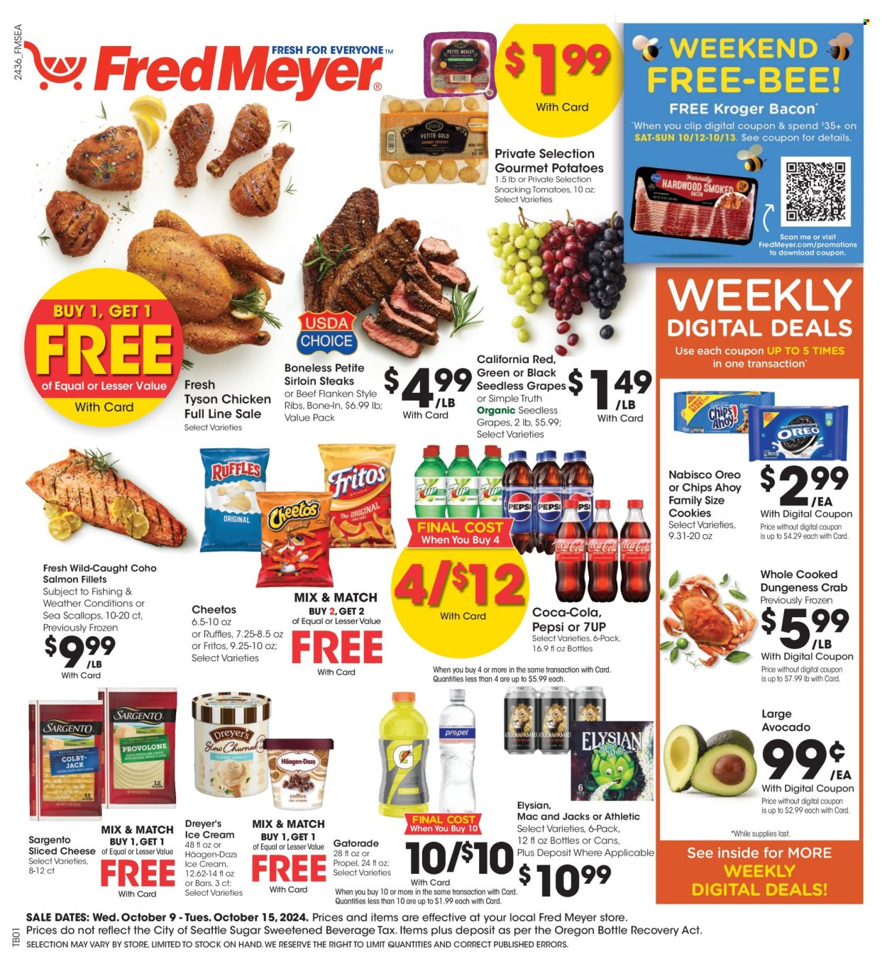 Fred Meyer ad - 10/09/2024 - 10/15/2024. Page 1
