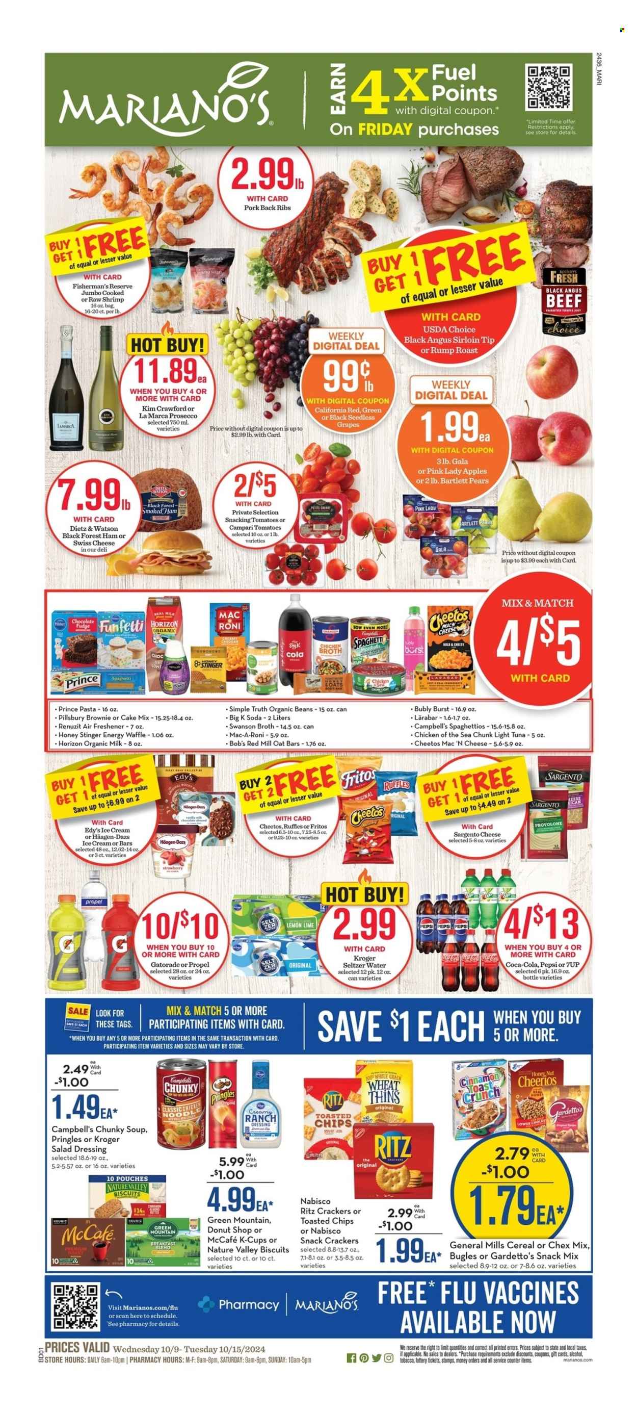 Mariano’s ad - 10/09/2024 - 10/15/2024. Page 1