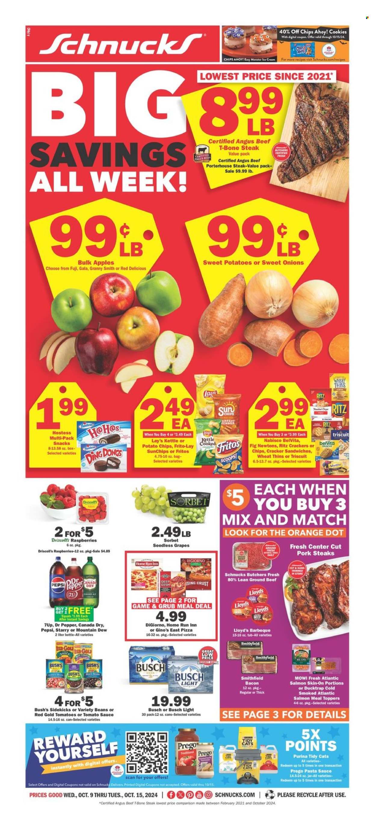 Schnucks ad - 10/09/2024 - 10/15/2024. Page 1