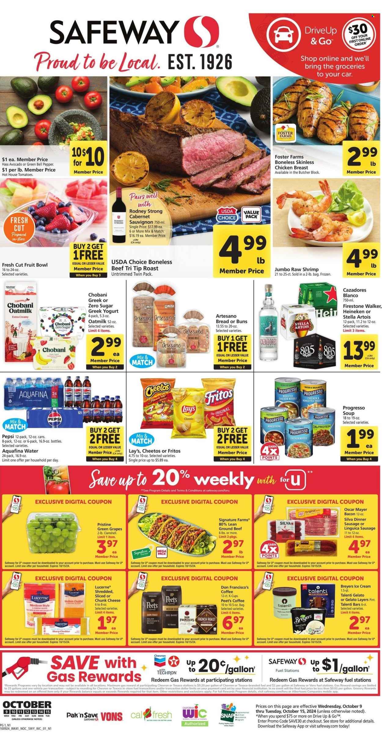 Safeway ad - 10/09/2024 - 10/15/2024. Page 1