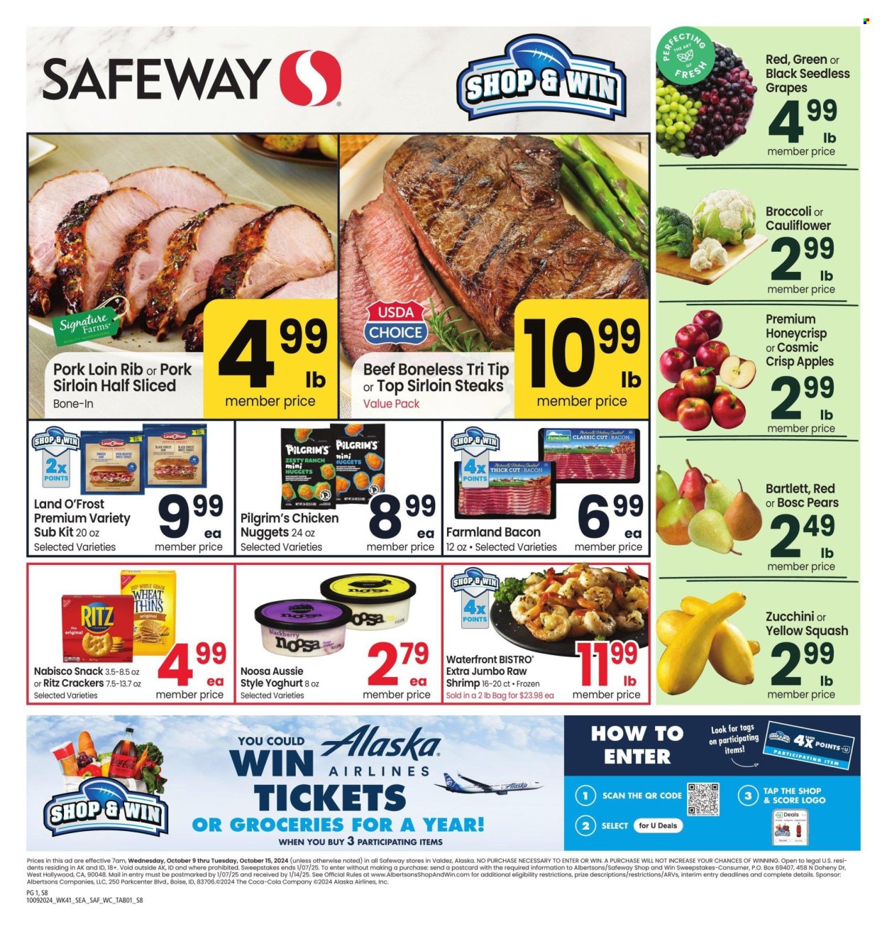 Safeway ad - 10/09/2024 - 10/15/2024. Page 1