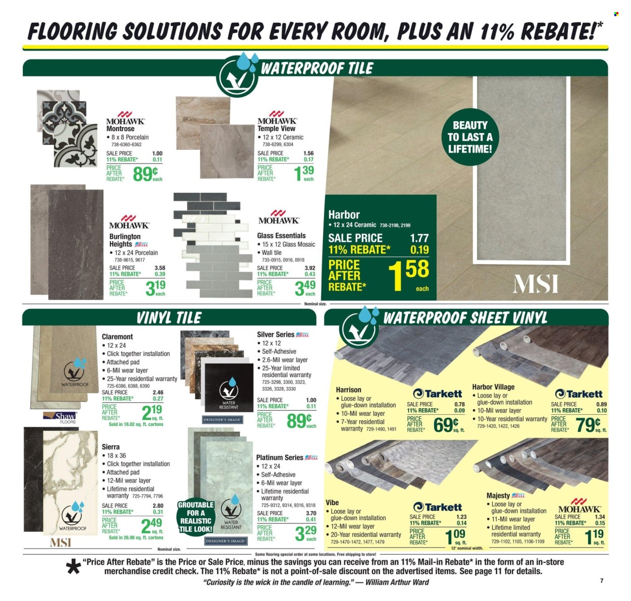 Menards ad - 10/10/2024 - 10/20/2024. Page 11