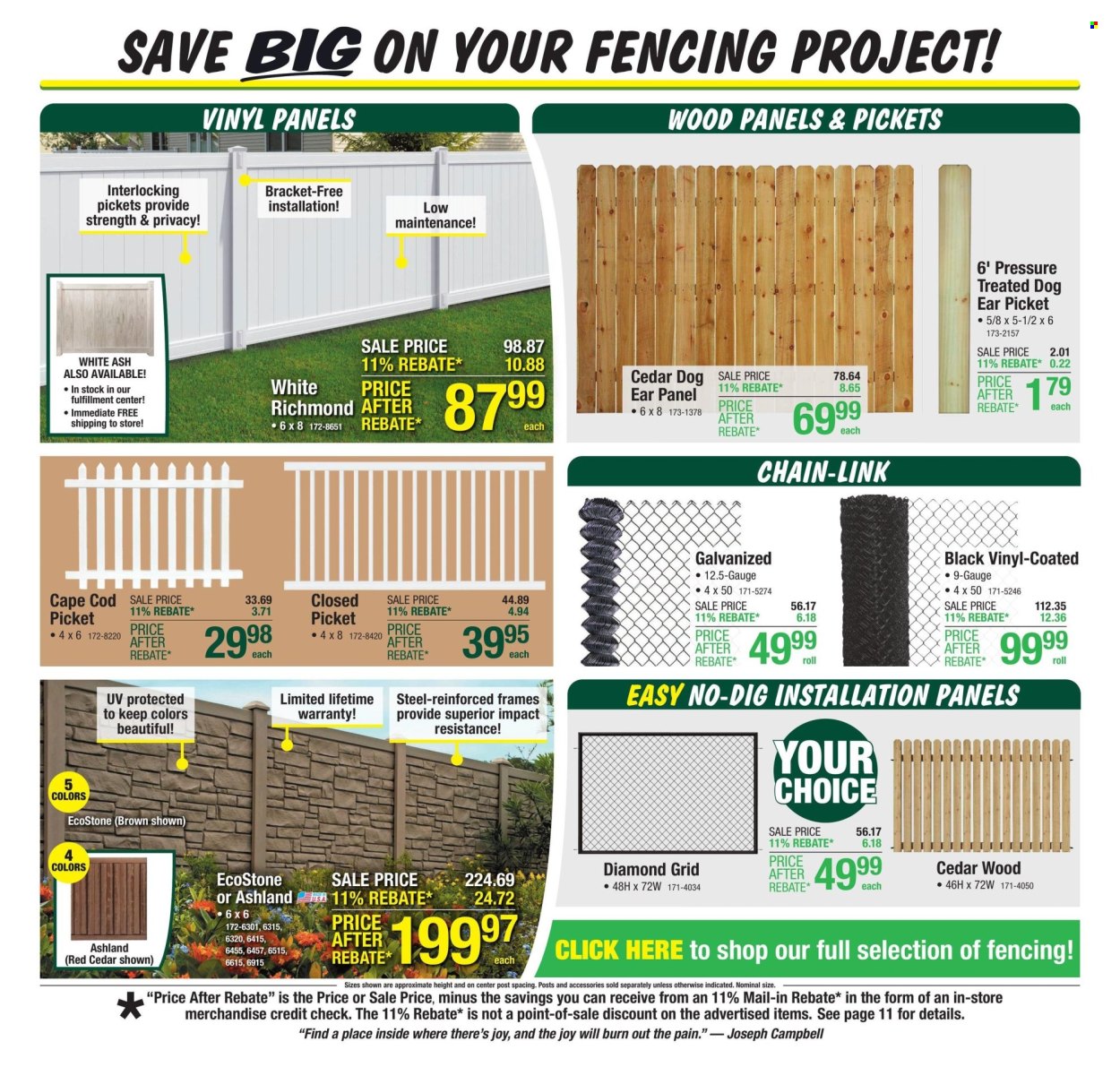 Menards ad - 10/10/2024 - 10/20/2024. Page 20