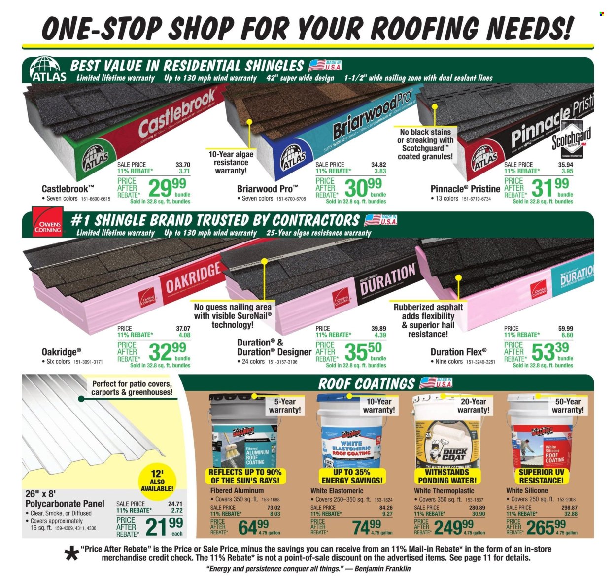 Menards ad - 10/10/2024 - 10/20/2024. Page 25