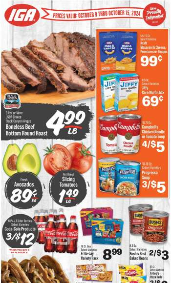 IGA Flyer - 10/09/2024 - 10/15/2024.