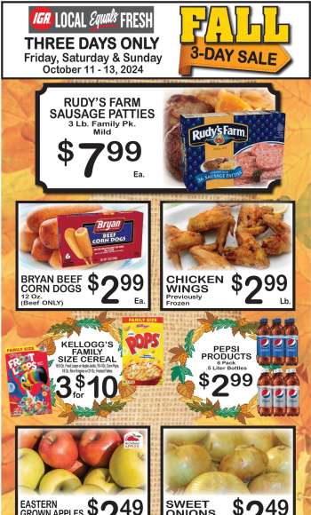 IGA Flyer - 10/09/2024 - 10/15/2024.